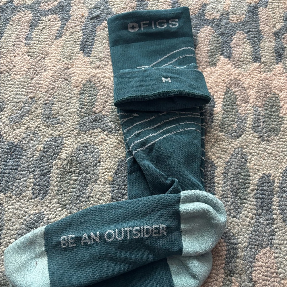 FIGS Compression Teal Socks